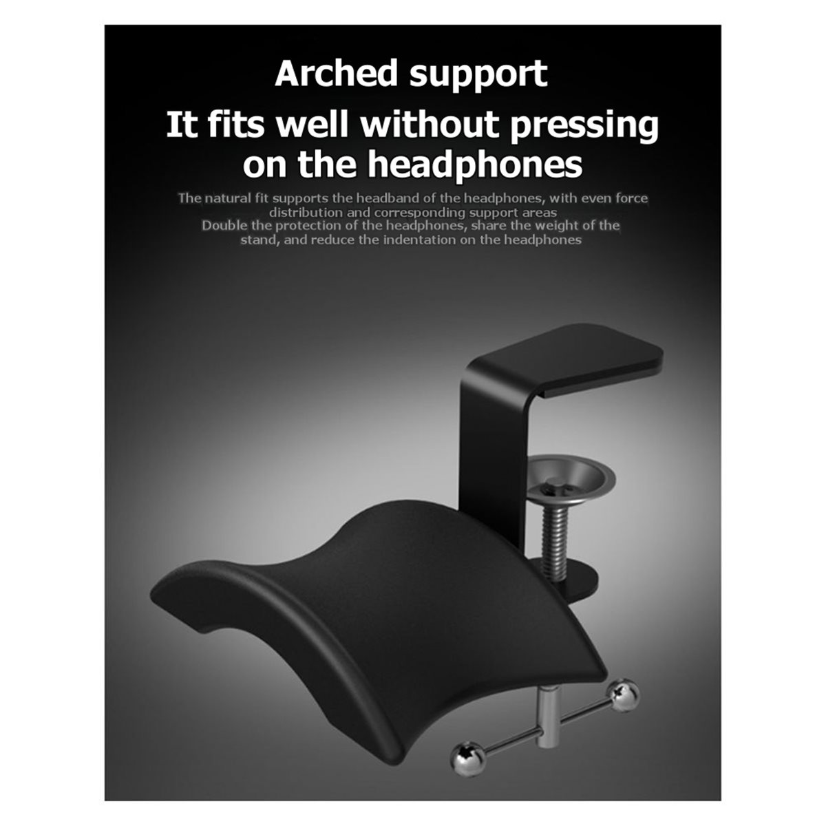 DT75BG Adjustable Rotatable Ar - Headphone Stand Desk recension och pris