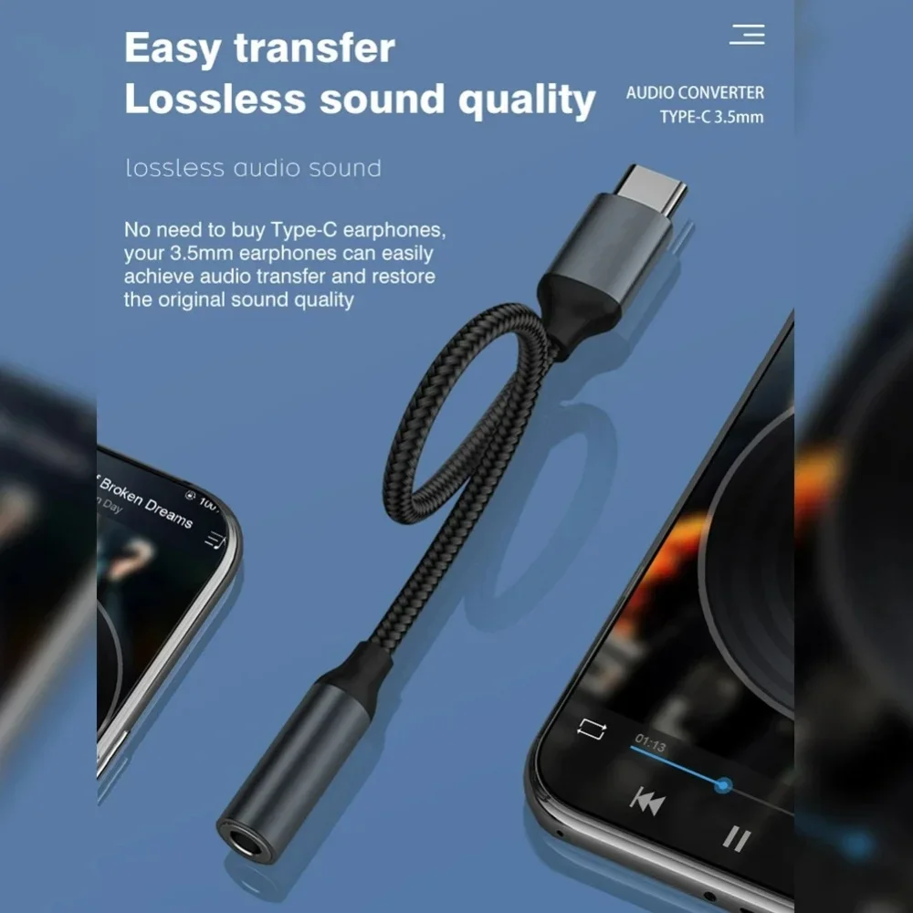 USB C 3.5mm Audio Adapter USB  - Audiophile Headphone Wired recension och pris