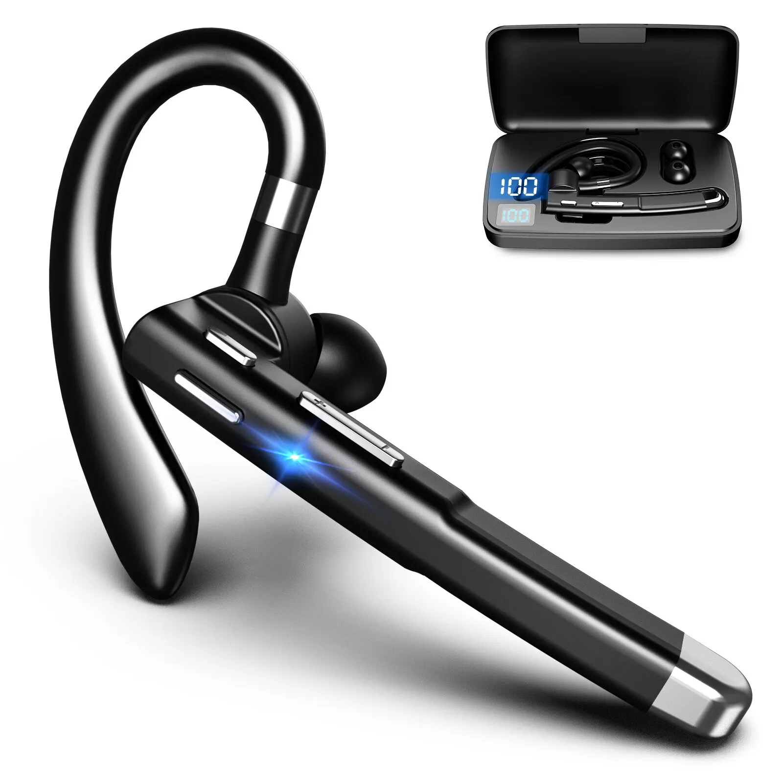 Bluetooth Headset Noise Cancel - Sports Earphone Hook recension och pris
